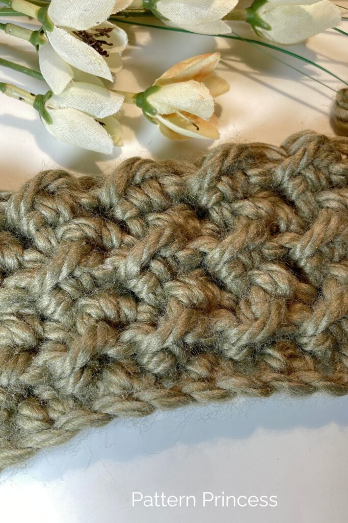 Even Moss Stitch in Bulky Yarn