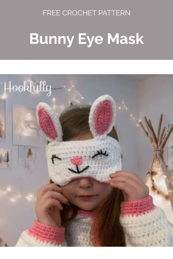 Bunny Eye Mask Pattern from Hookfully