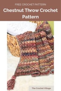 Chestnut Throw Crochet Pattern from The Crochet Village 1