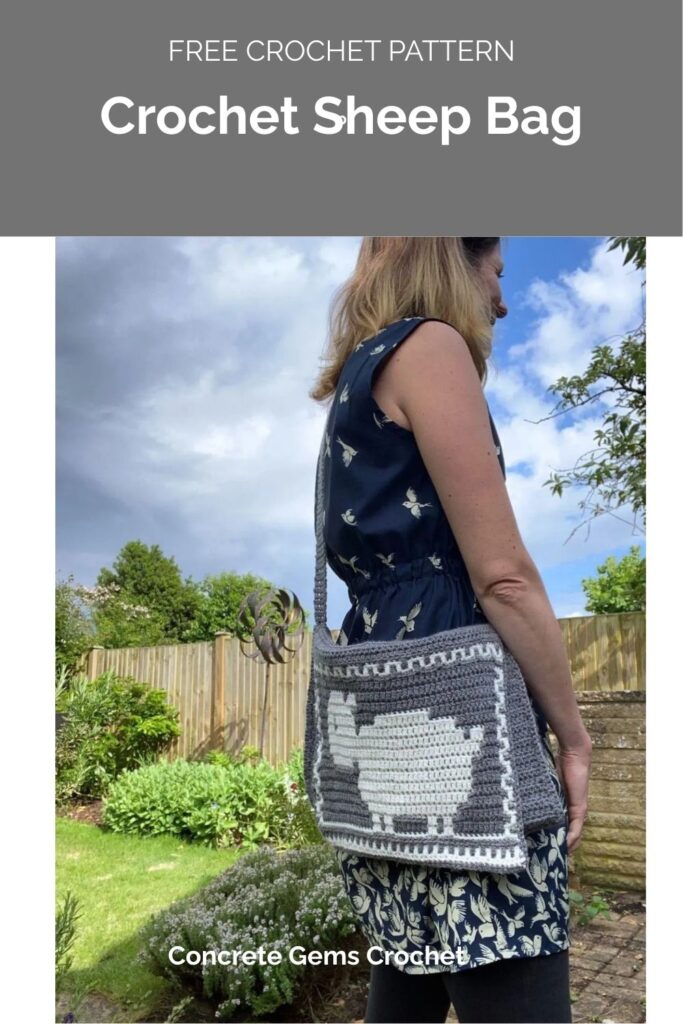 Crochet Sheep Bag by Concrete Gems Crochet 1