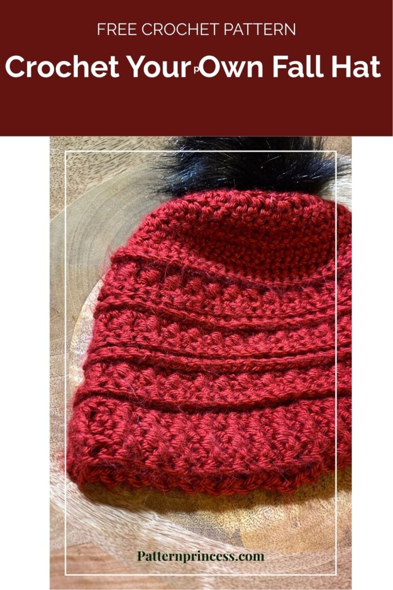 Crochet Your Own Fall Hat in Just a Few Hours by Pattern Princess 1