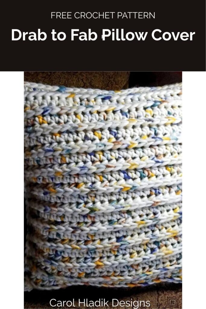 Drab to Fab Pillow Cover from Carol Hladik Designs 1