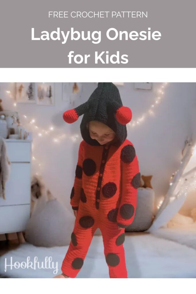 Ladybug Onesie for Kids Pattern from Hookfully