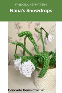 Nana's Snowdrops from Concrete Gems Crochet 1