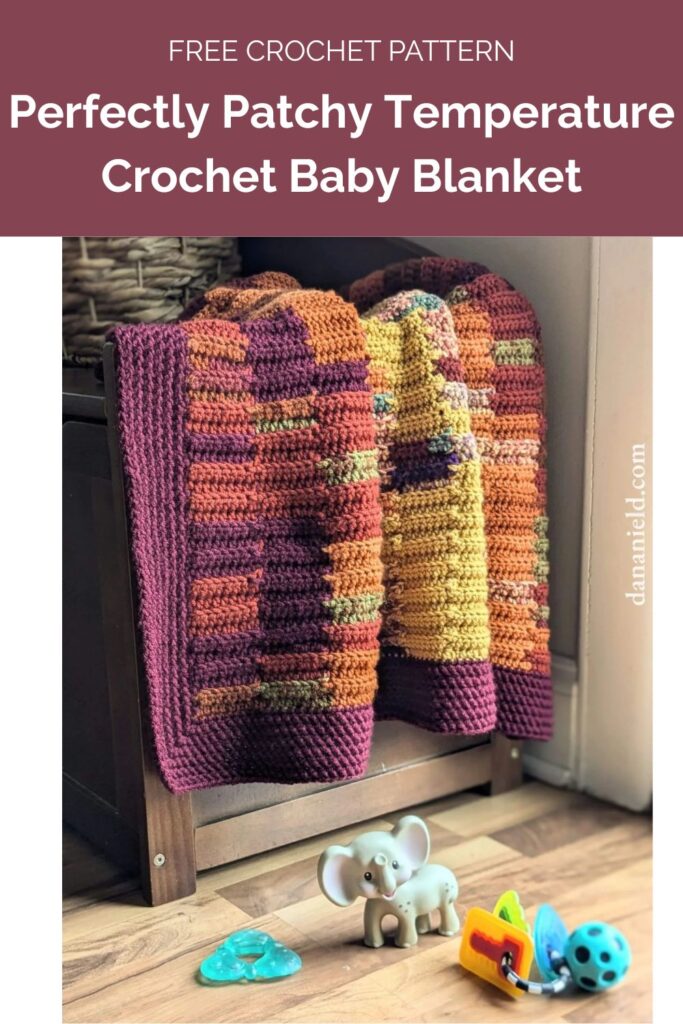 Perfectly Patchy Temperature Crochet Baby Blanket by Dana Nield Designs 1