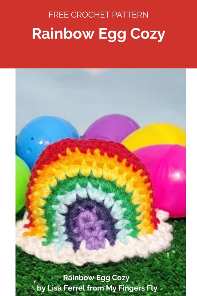 Rainbow Egg Cozy by Lisa Ferrel from My Fingers Fly 1