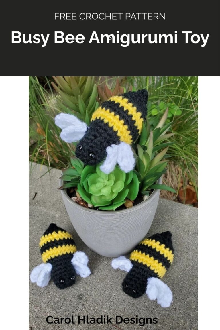 Busy Bee Amigurumi Toy from Carol Hladik Designs 1