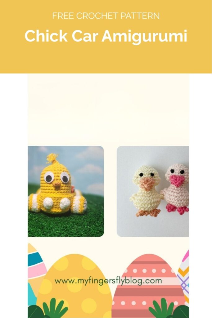 Chick Car Amigurumi from My Fingers Fly 1