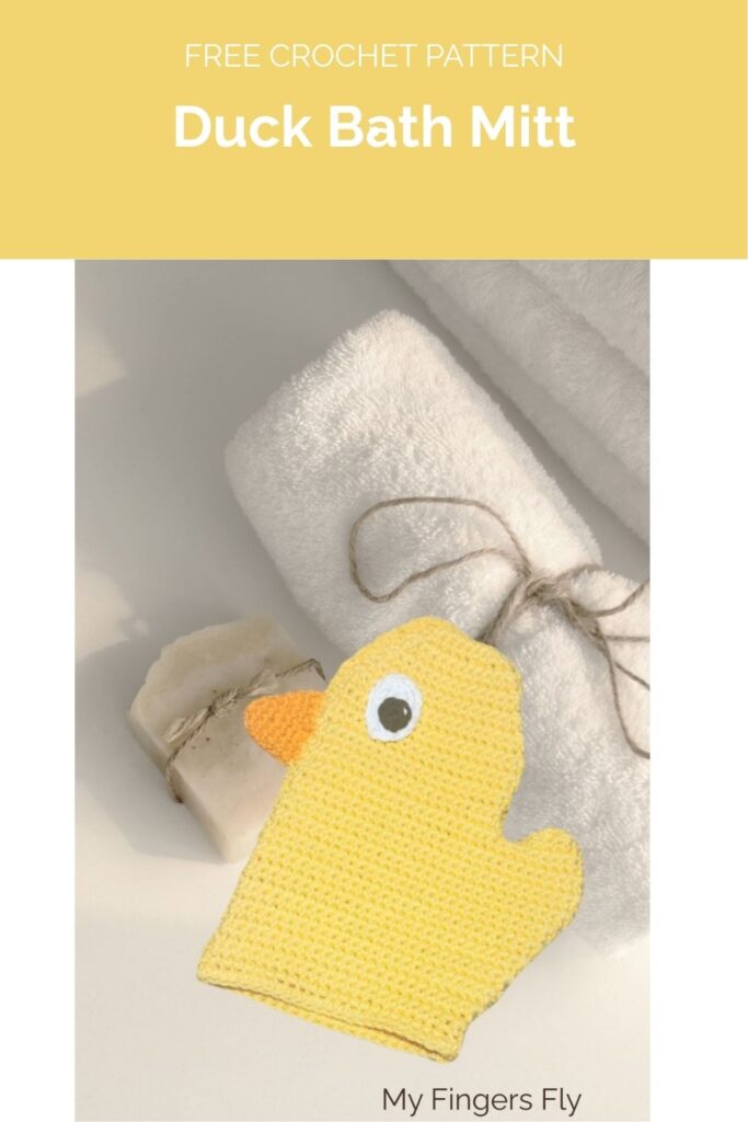Duck Bath Mitt from My Fingers Fly 1