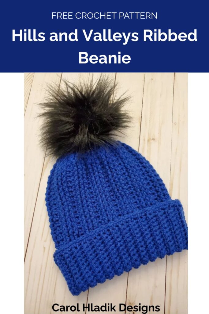Hills and Valleys Ribbed Beanie from Carol Hladik Designs 1