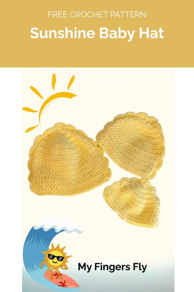 Sunshine Baby Hat from My Fingers Fly 1