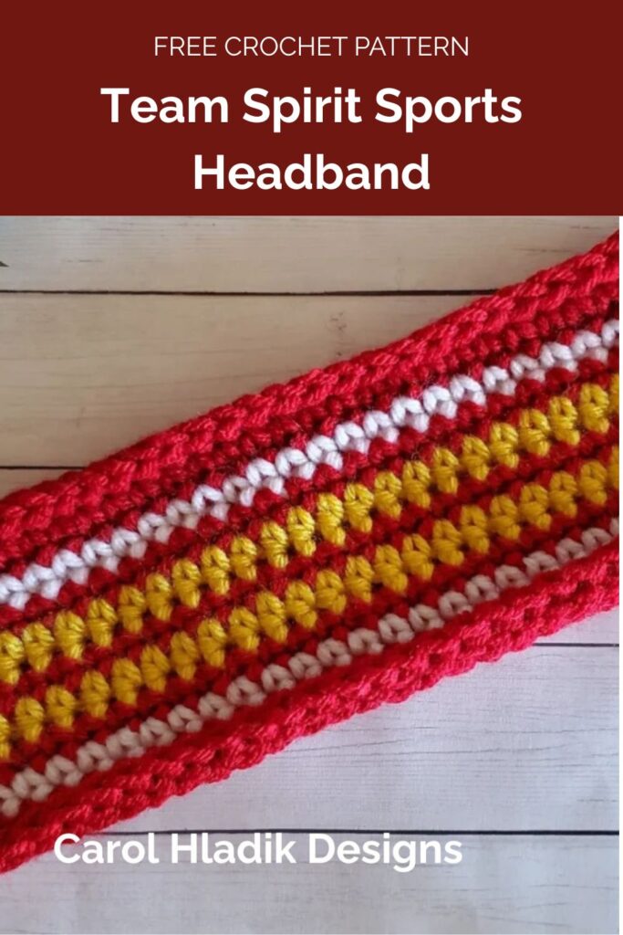 Team Spirit Sports Headband from Carol Hladik Designs 1