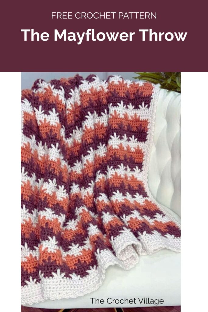 The Mayflower Throw from the The Crochet Village 1