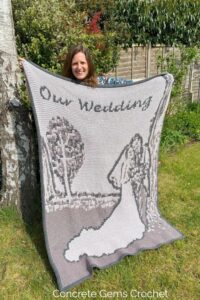 Aldermaston Wedding Blanket from Concrete Gems Crochet