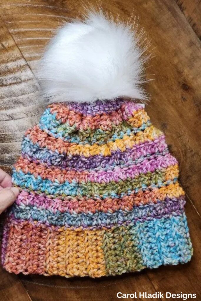 Arctic Flair Beanie from Carol Hladik Designs