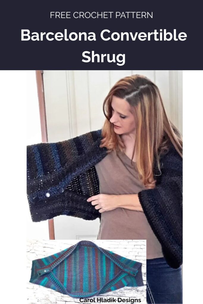 Barcelona Convertible Shrug from Carol Hladik Designs 1