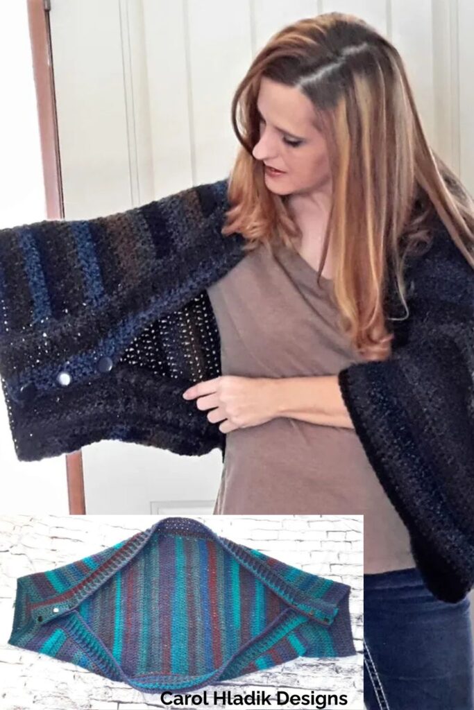 Barcelona Convertible Shrug from Carol Hladik Designs