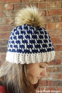 Brick Town Beanie from Carol Hladik Designs