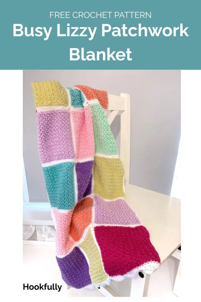 Busy Lizzy Patchwork Blanket Pattern from Hookfully