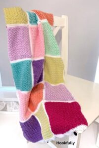Busy Lizzy Patchwork Blanket from Hookfully