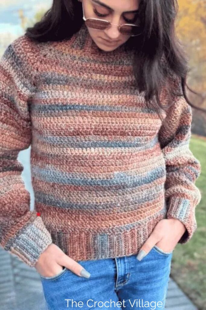 Chestnut Sweater from The Crochet Village