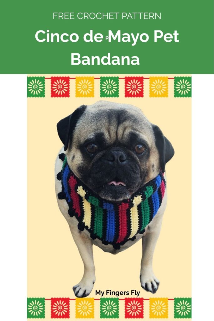 Cinco de Mayo Pet Bandana from My Fingers Fly 1