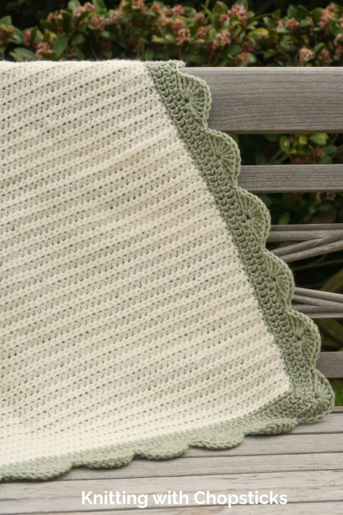 Compostela Baby Blanket from Knitting with Chopsticks