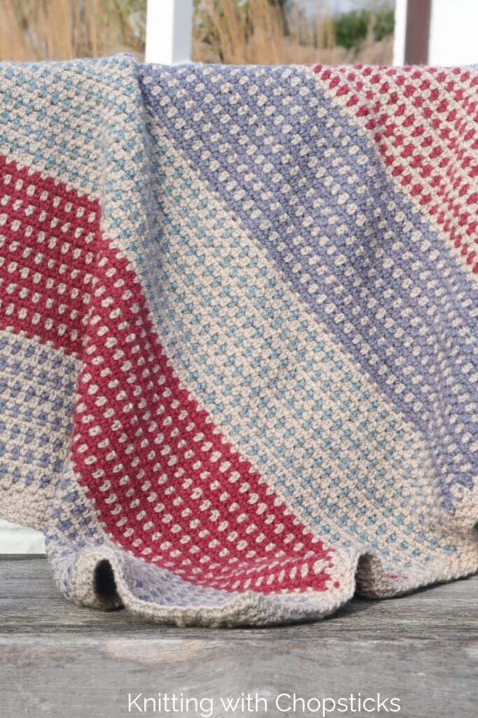 Dewdrop Blanket from Knitting with Chopsticks