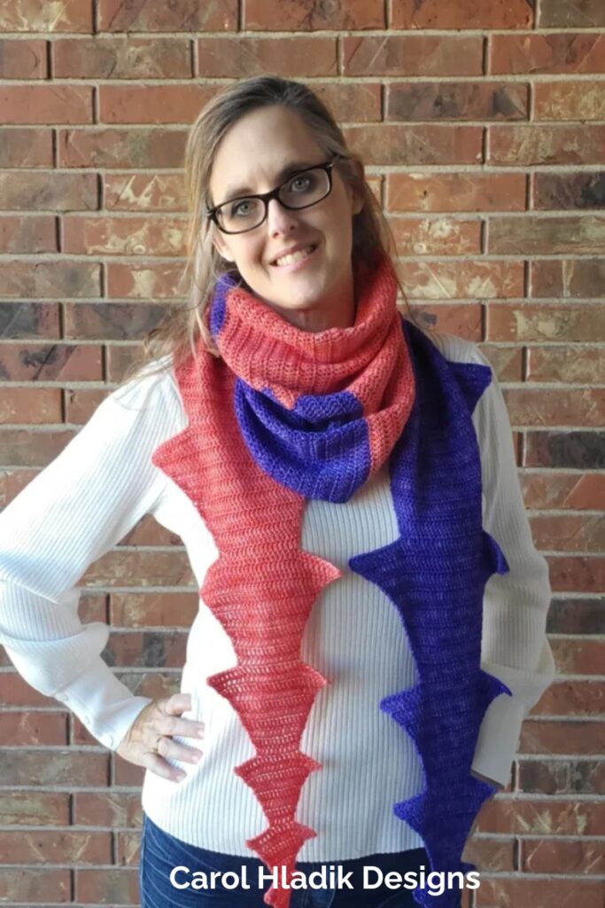 Dueling Dragon Shawl from Carol Hladik Designs