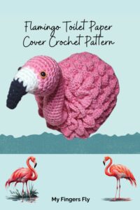 Flamingo Toilet Paper Cover from My Fingers Fly