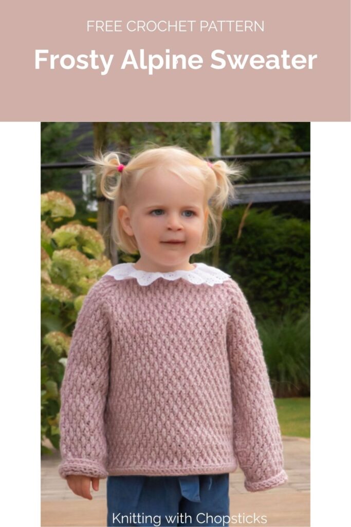 Frosty Alpine Sweater from Knitting with Chopsticks 1