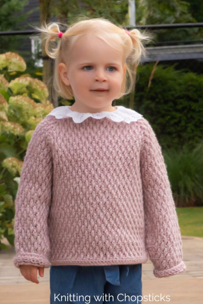 Frosty Alpine Sweater from Knitting with Chopsticks