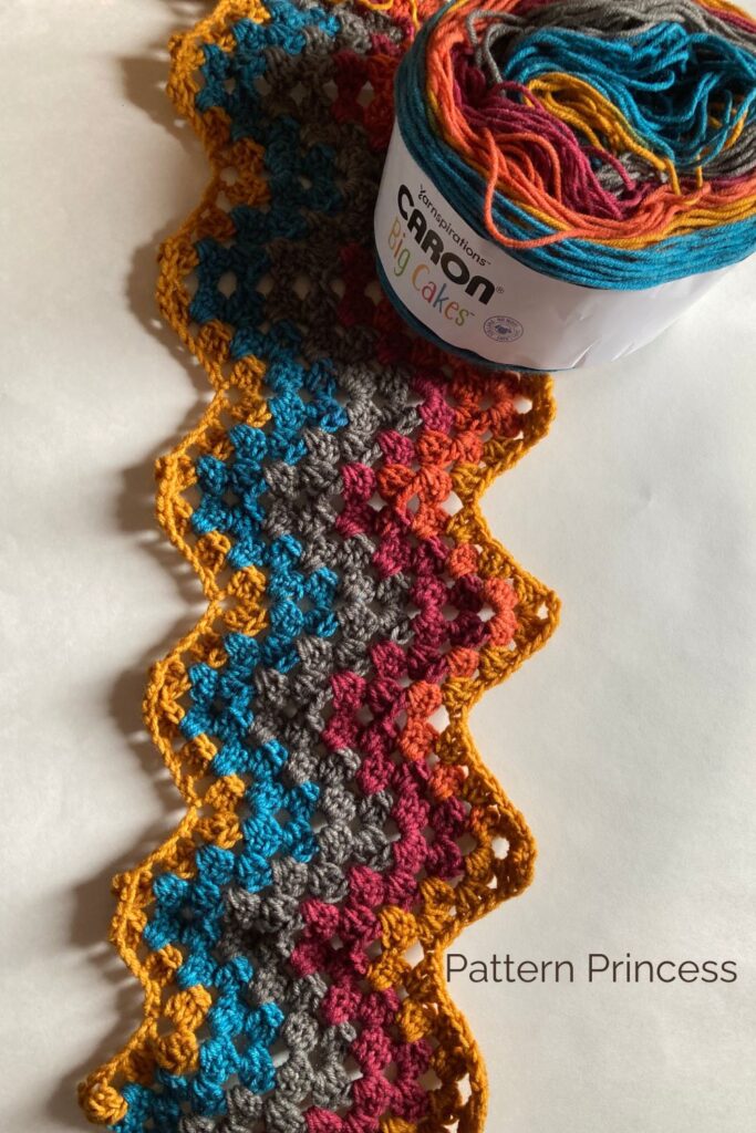 Granny Ripple Stitch Crochet Pattern for Beginners from Pattern Princess