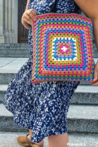 Granny Square Tote Bag from Pukapuka