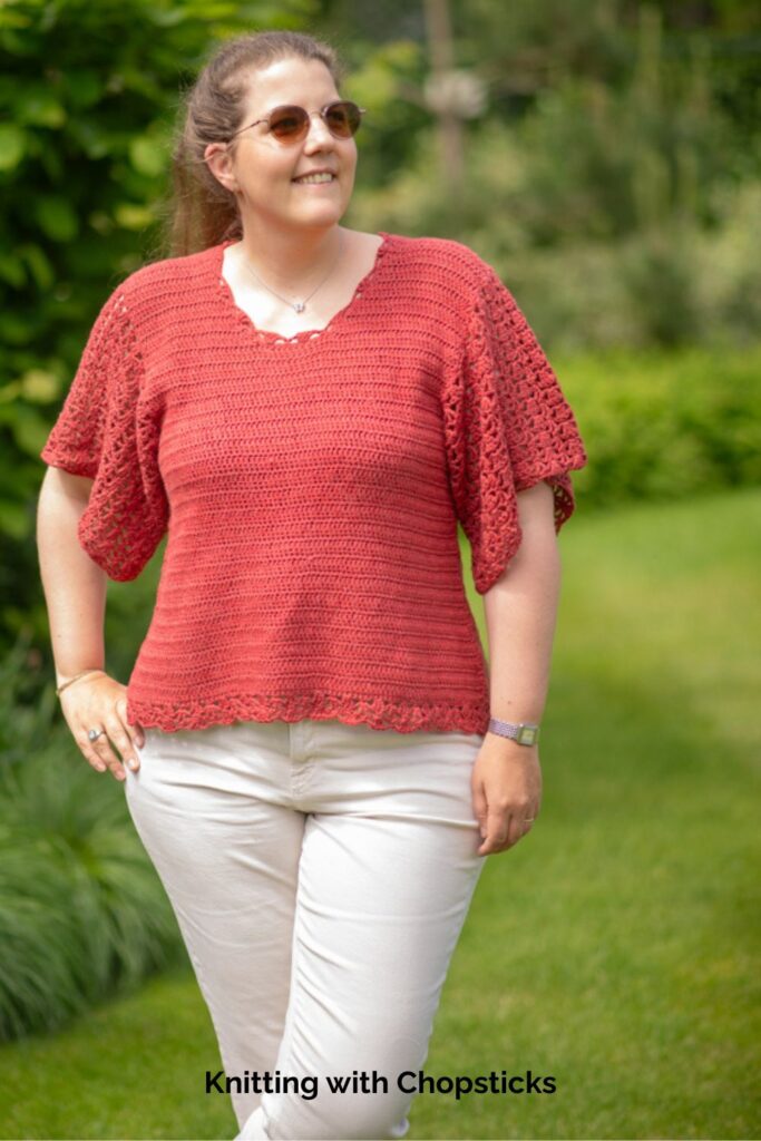 Gust of Summer Top from Knitting with Chopsticks