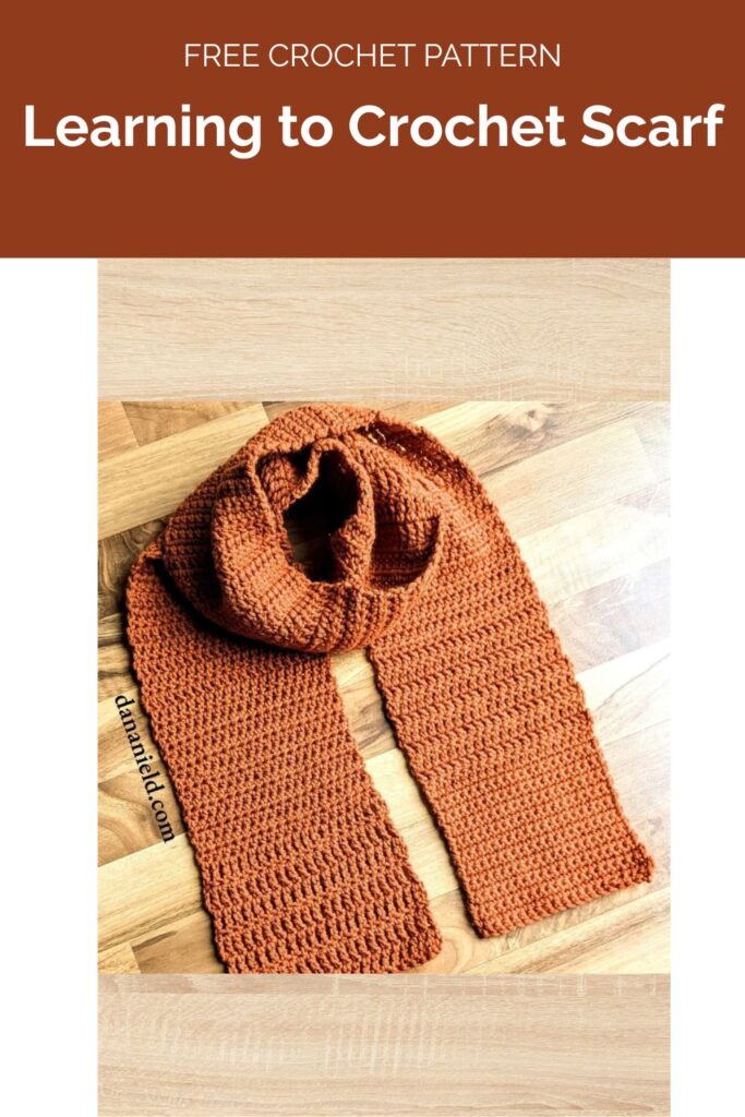 Learning to Crochet Scarf from Dana Nield Designs 1