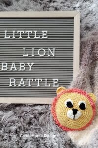 Little Lion Rattle from Carol Hladik Designs