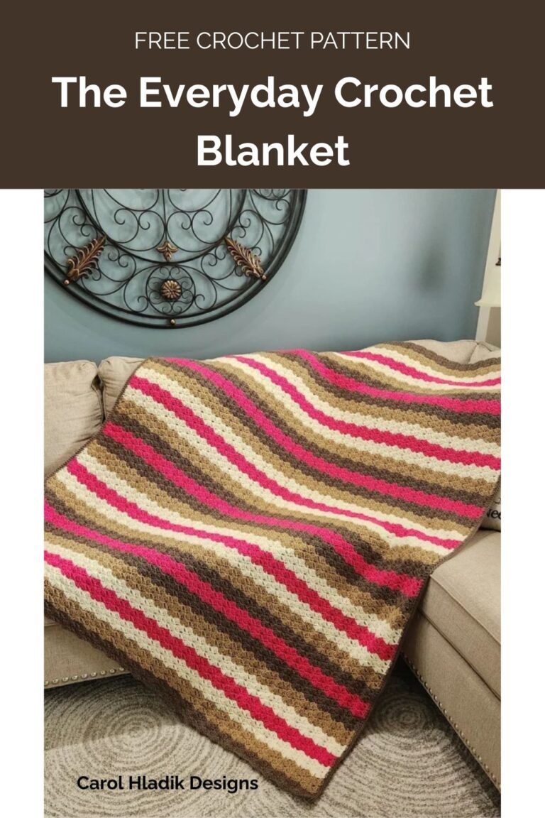 The Everyday Crochet Blanket from Carol Hladik Designs 1