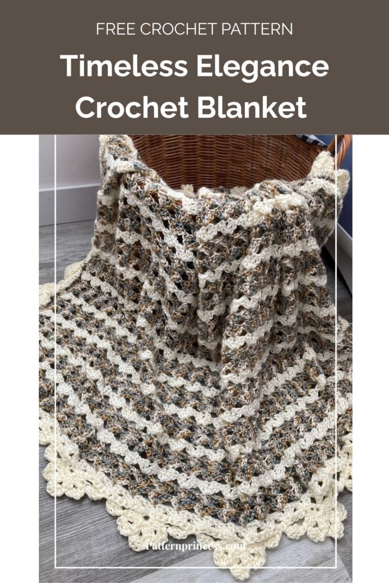Timeless Elegance Crochet Blanket by Pattern Princess 1
