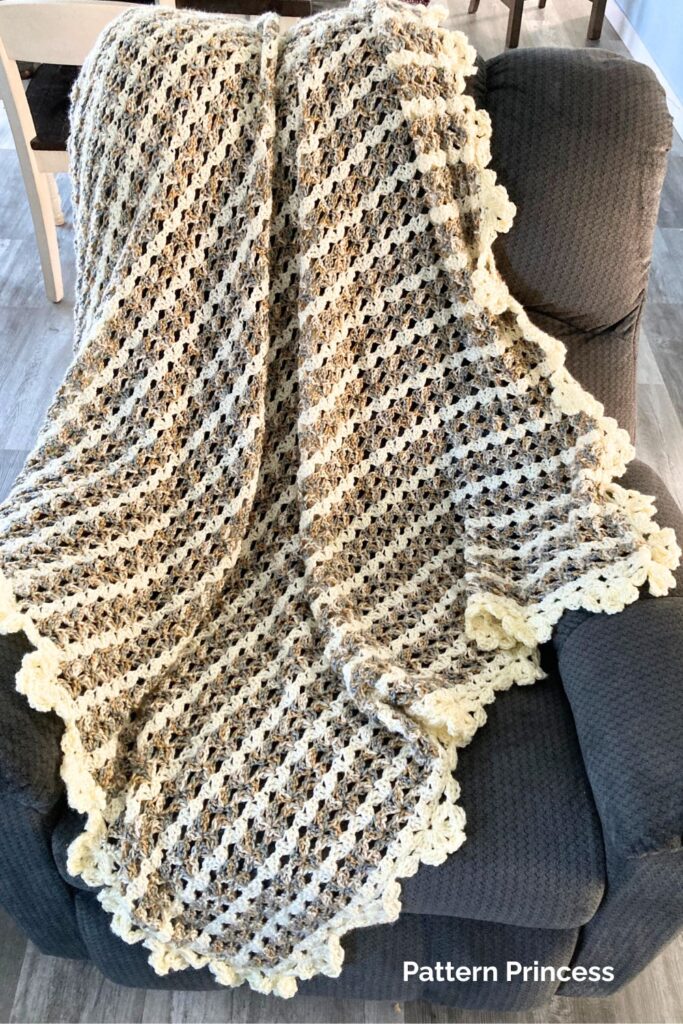 Timeless Elegance Crochet Blanket from Pattern Princess