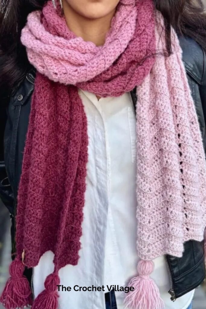 Tunisia Scarf from The Crochet Village