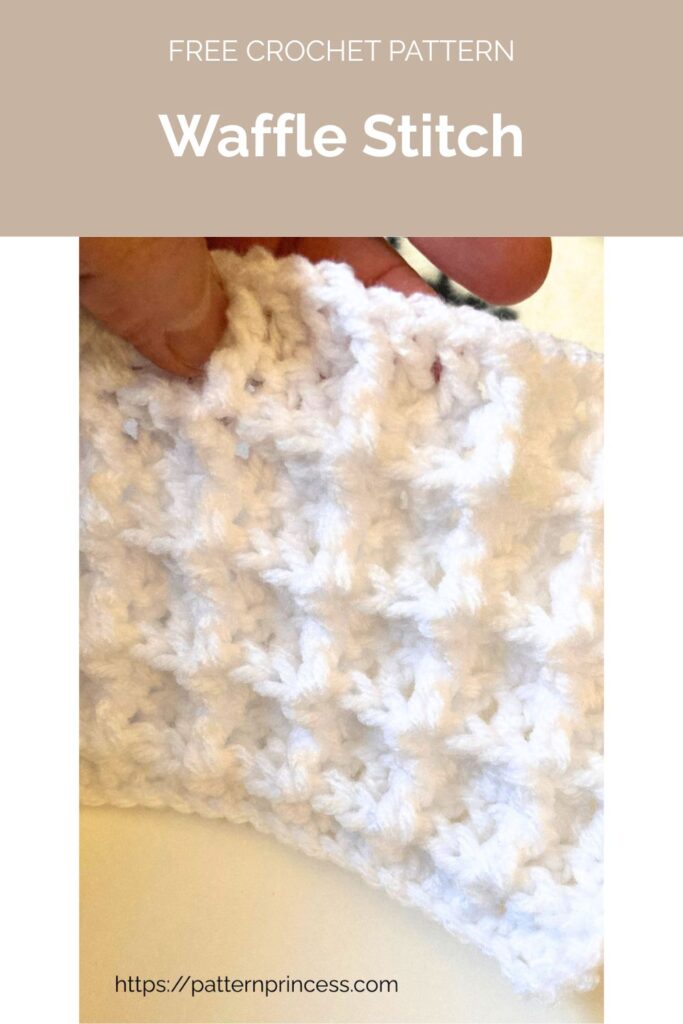 Waffle Stitch Free Crochet Pattern from Pattern Princess