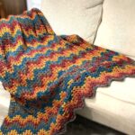 Zigzag Blanket Pattern using Granny Ripple Stitch from Pattern Princess