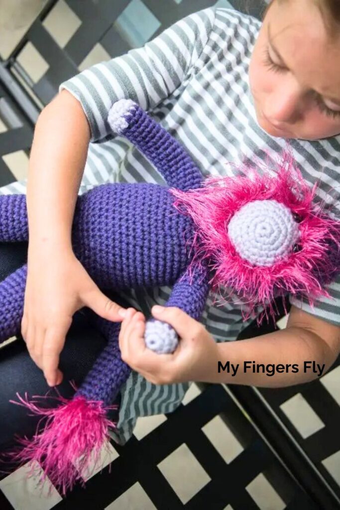 Bearded Monkey Amigurumi from My Fingers Fly