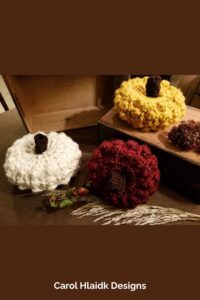 Bulky Bobble Pumpkin from Carol Hlaidk Designs