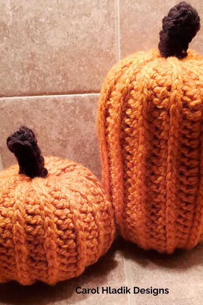 Bulky Ribbed Pumpkin from Carol Hladik Designs