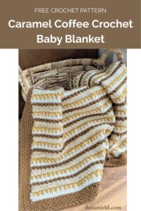 Caramel Coffee Crochet Baby Blanket from Dana Nield Designs 1