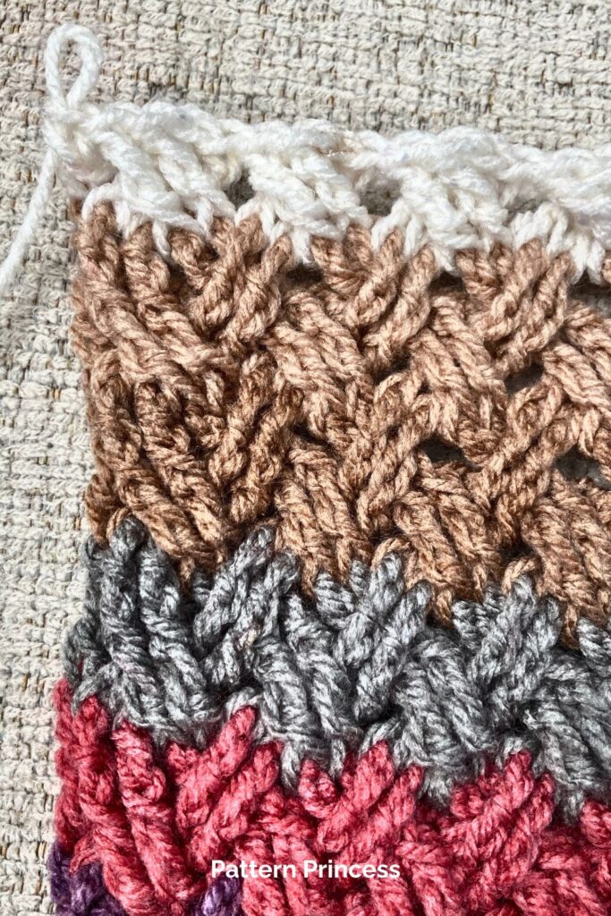 Crochet Celtic Weave Stitch from Pattern Princess
