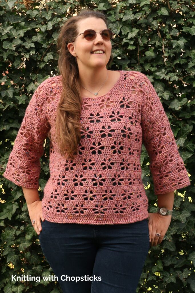 Fleur Sweater from Knitting with Chopsticks