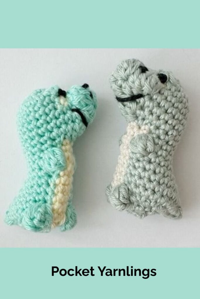 Free Crochet T. Rex Amigurumi Pattern from Pocket Yarnlings